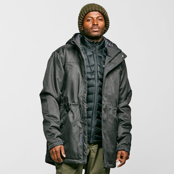 Peter Storm Men's Long Insulated Jacket, Grey