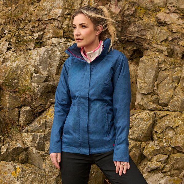 Peter Storm Women's Glide Marl Waterproof Jacket, Navy