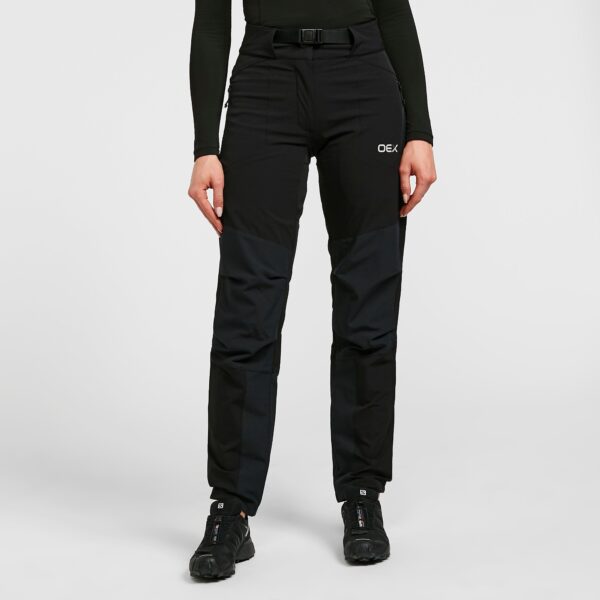 OEX Women's Strata Softshell Trousers, Black
