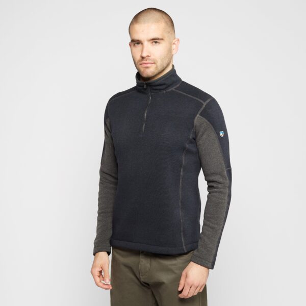 Kuhl Men's Revel ¼ Zip Fleece, Blue