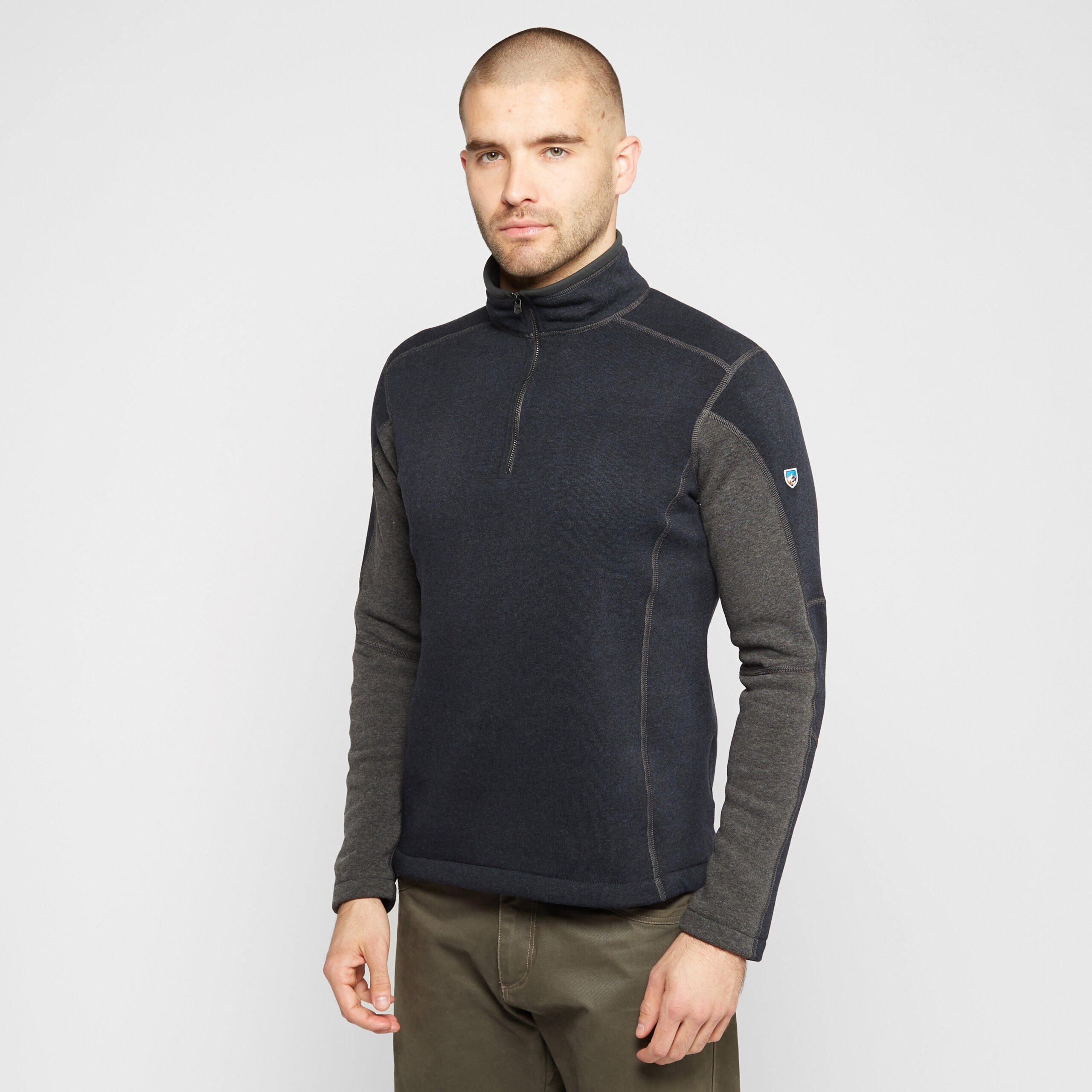 Kuhl Men's Revel ¼ Zip Fleece, Blue
