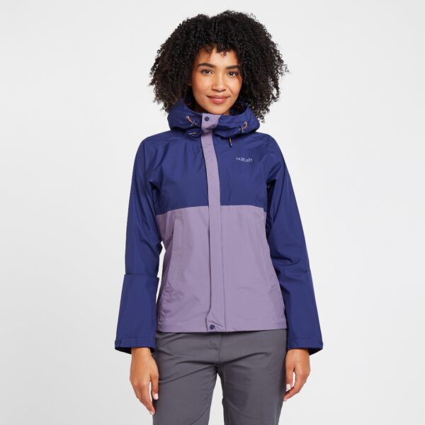 Rab Women's Downpour Waterproof Jacket, Blue