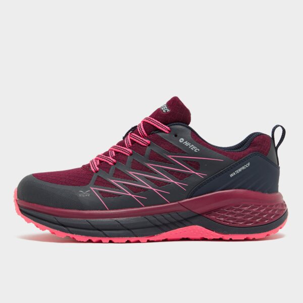 Hi Tec Women's Trail Ultra Low Waterproof Walking Shoe, Purple