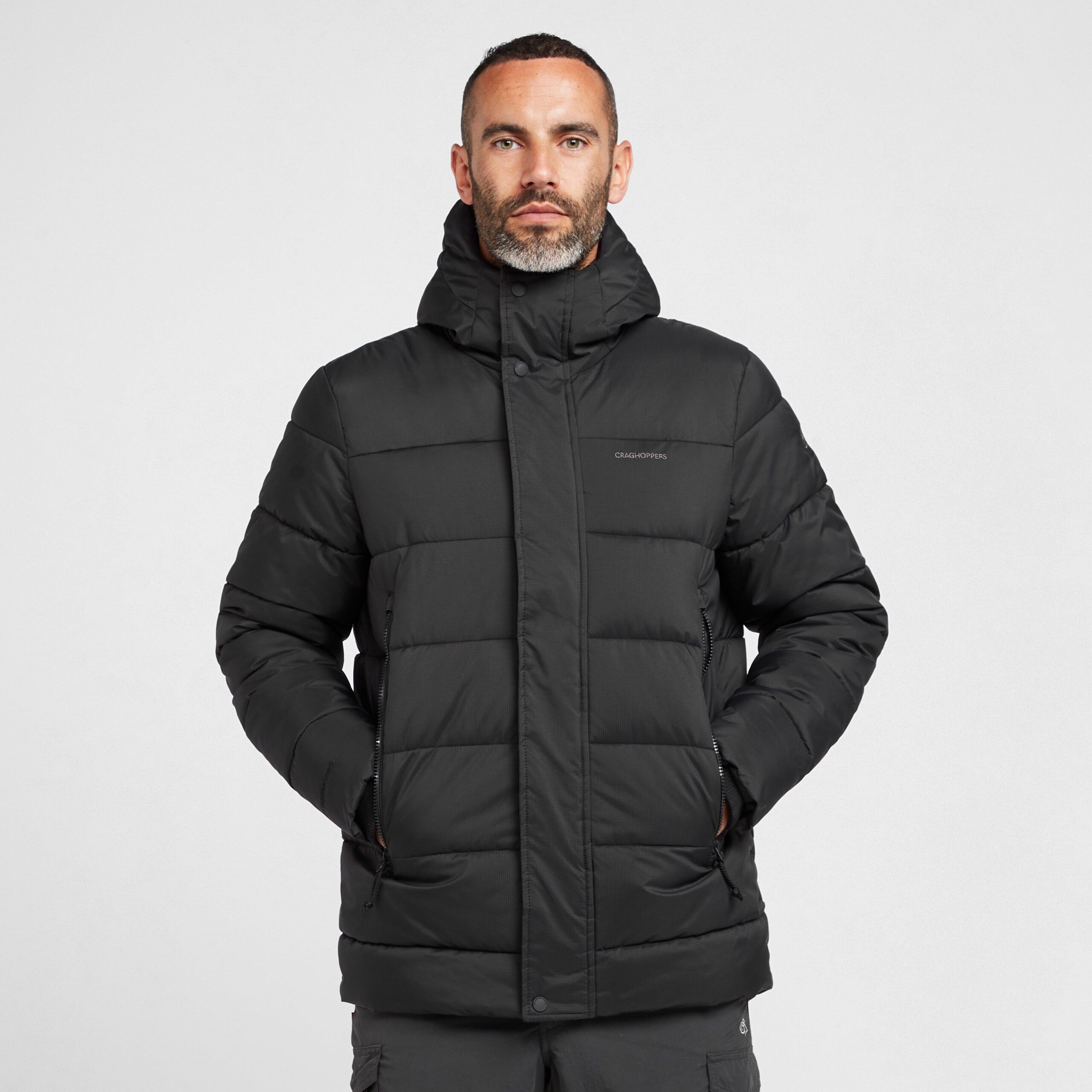 Craghoppers Men's Sutherland Insulated Hooded Jacket, Black