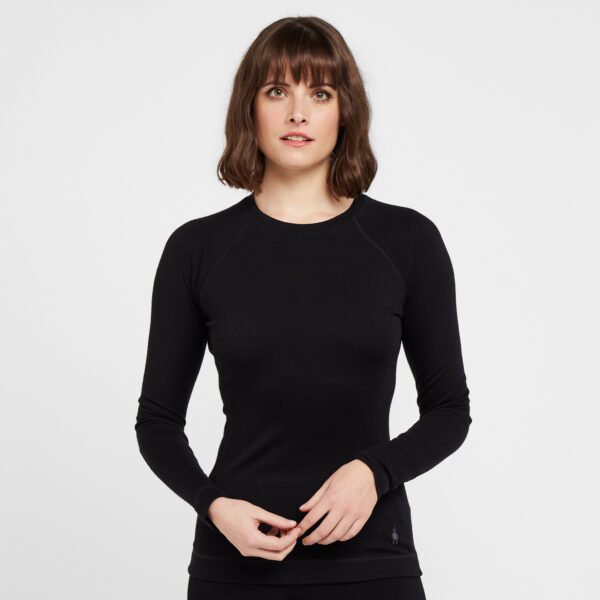 Smartwool Women's Classic Crew Long Sleeve Baselayer Top, Black