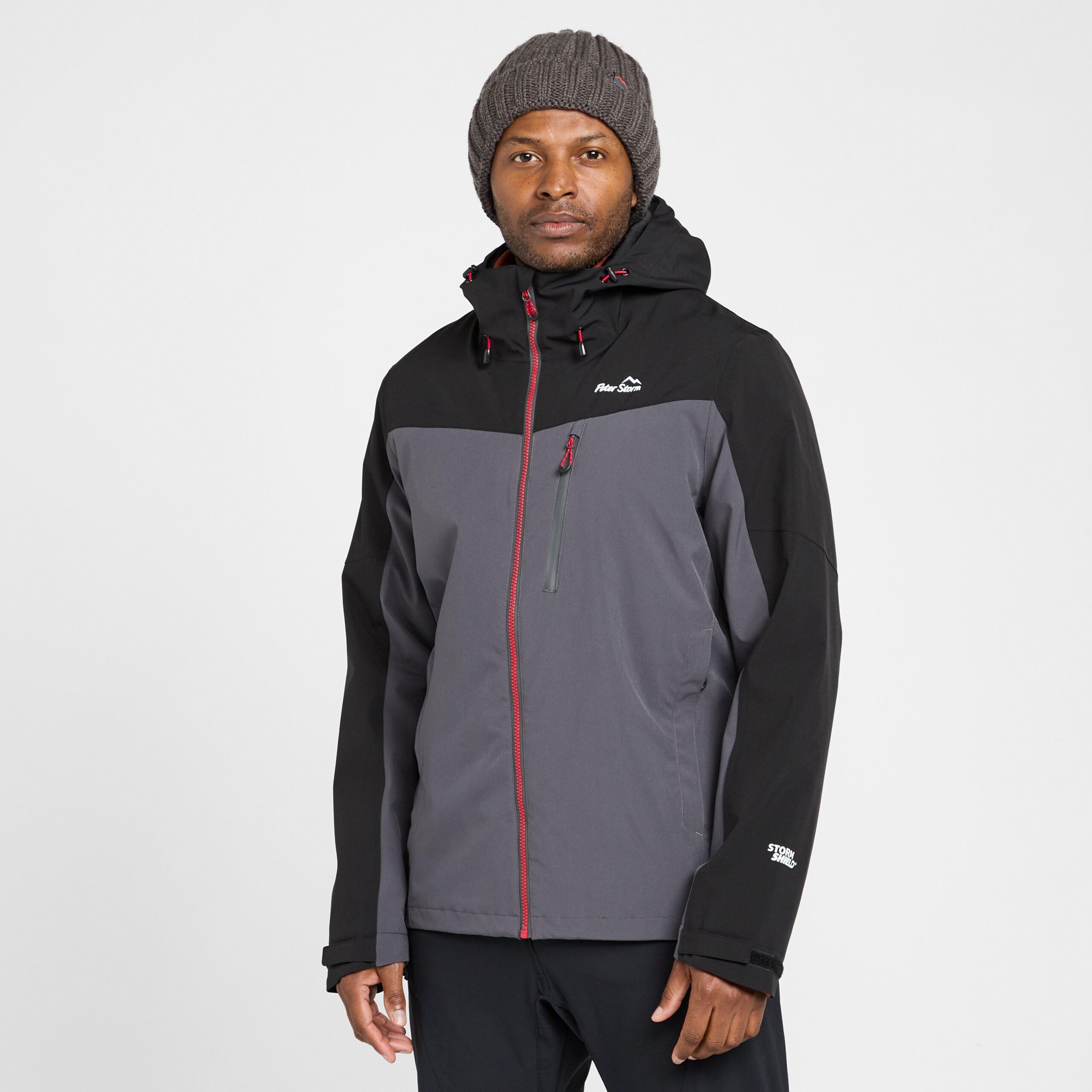 Peter Storm Men's Malham Stretch Waterproof Jacket, Grey