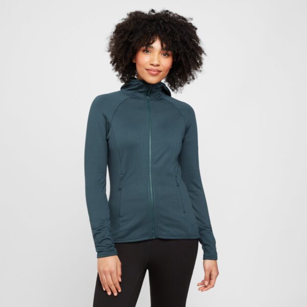 Montane Women's Protium Hooded Fleece Jacket, Green