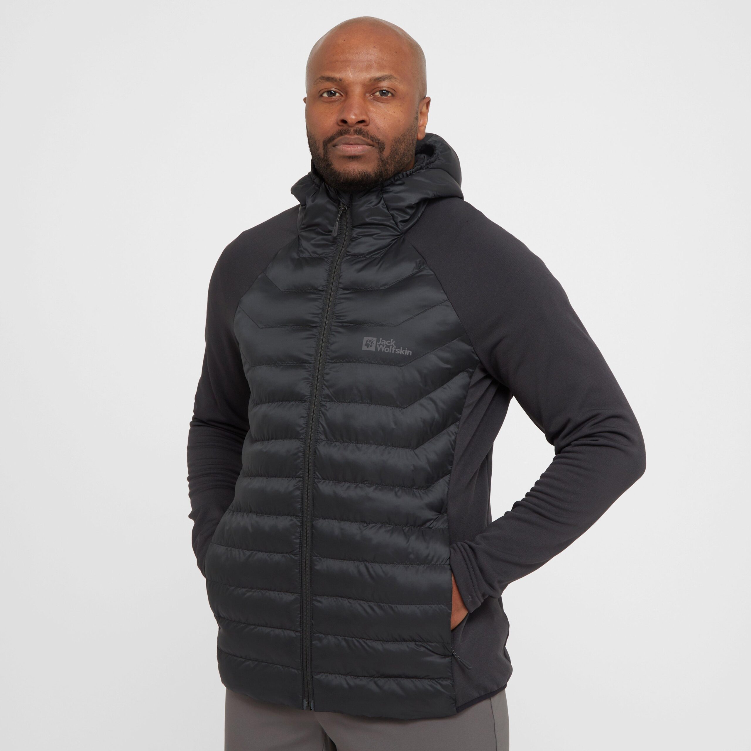 Jack Wolfskin Men's Routeburn Pro Hybrid Jacket, Black