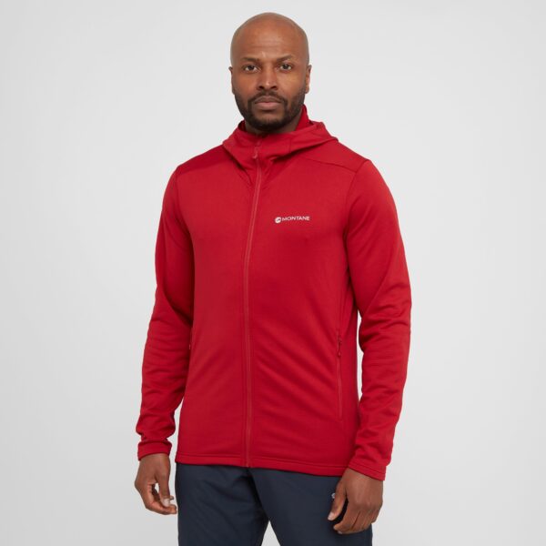 Montane Men's Protium Fleece Hoodie, Red