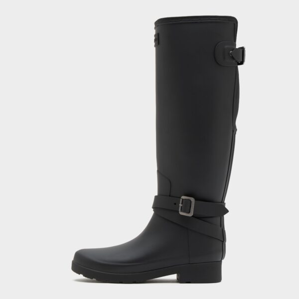 Hunter Women's Original Refined Adjustable Tall Wellington Boots, Black