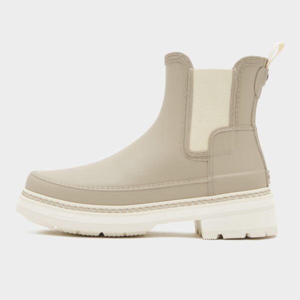 Hunter Women's Refined Stitch Detail Chelsea Wellington Boots, Beige