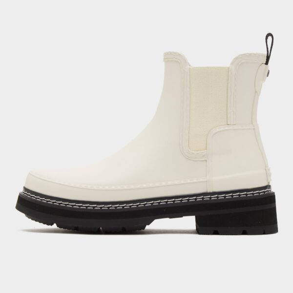 Hunter Women's Refined Stitch Detail Chelsea Wellington Boots, White