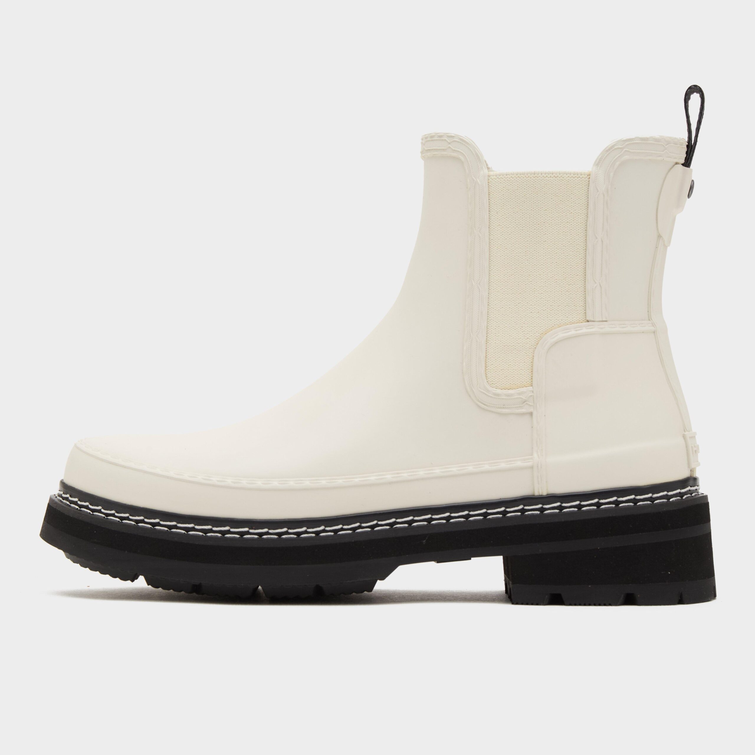 Hunter Women's Refined Stitch Detail Chelsea Wellington Boots, White