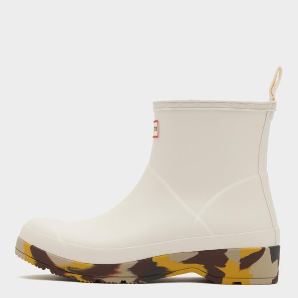 Hunter Women's Play Short Camo Boots, White