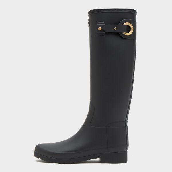 Hunter Women's Refined Tall Eyelet Wellington Boots, Black