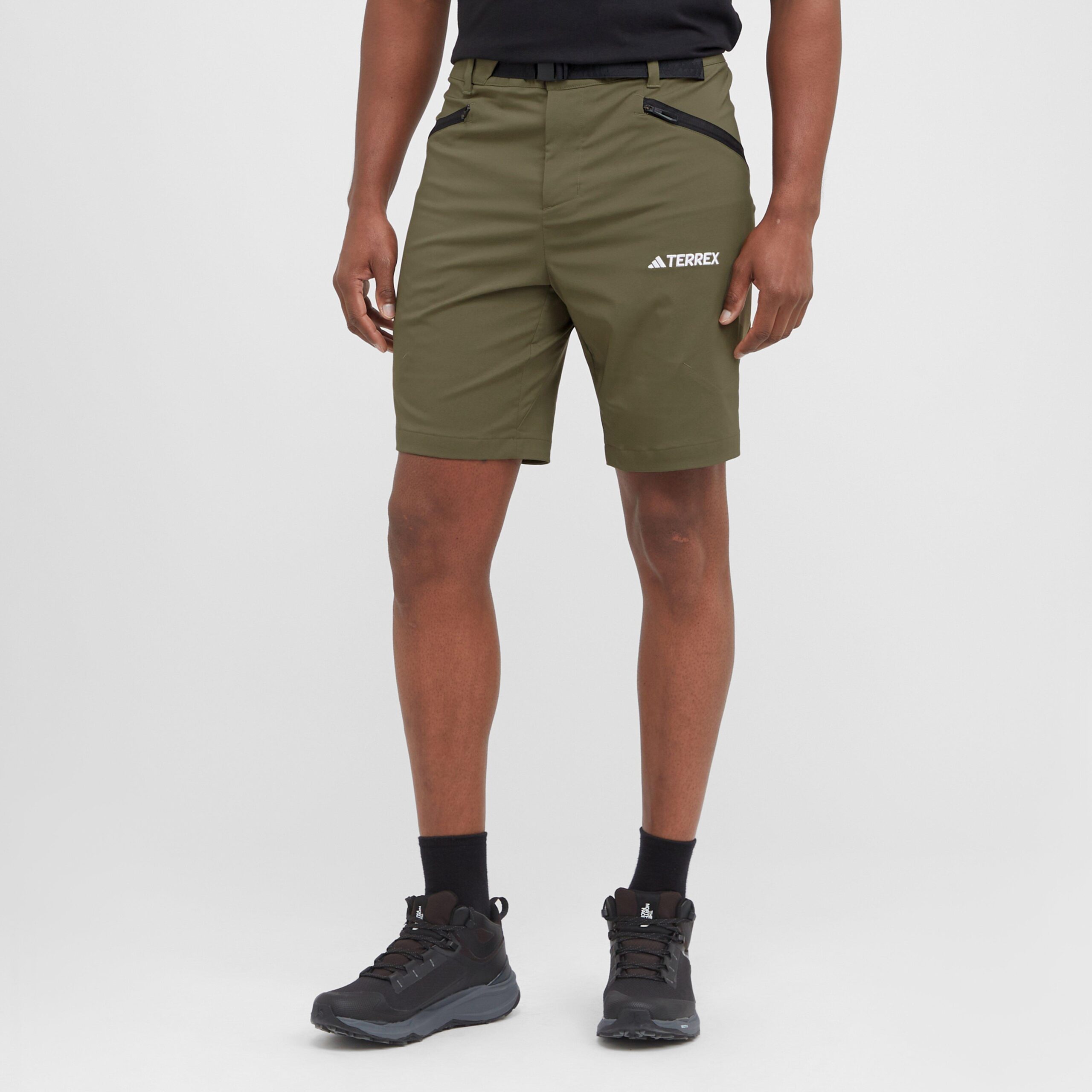 adidas Terrex Men's Xperior Mid Shorts, Green