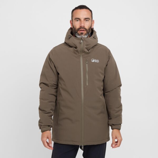 North Ridge Men's Domain Waterproof Parka, Brown