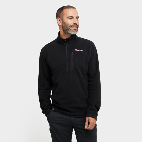 Berghaus Men's Prism Micro PT Half-Zip Fleece Top, Black