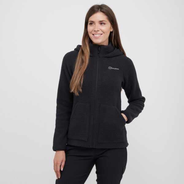 Berghaus Women's Darria Full Zip Hooded Fleece Jacket, Black