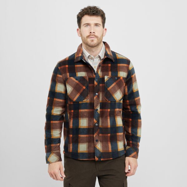 Hoggs of Fife Men's Brucefield Fleece Shacket, Green