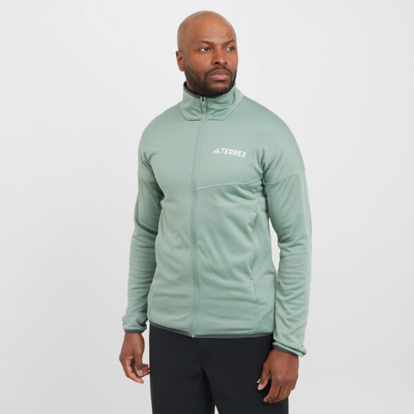 adidas Men's Xperior Climawarm Light Fleece Jacket, Green