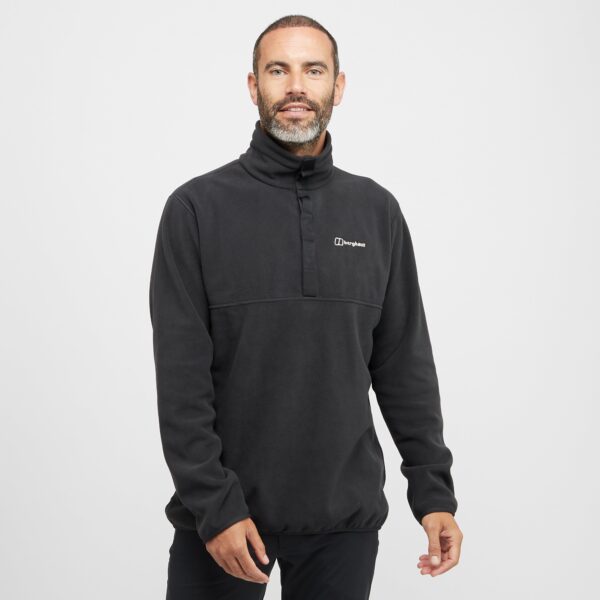 Berghaus Men's Felltop Snap Fleece Pullover, Black