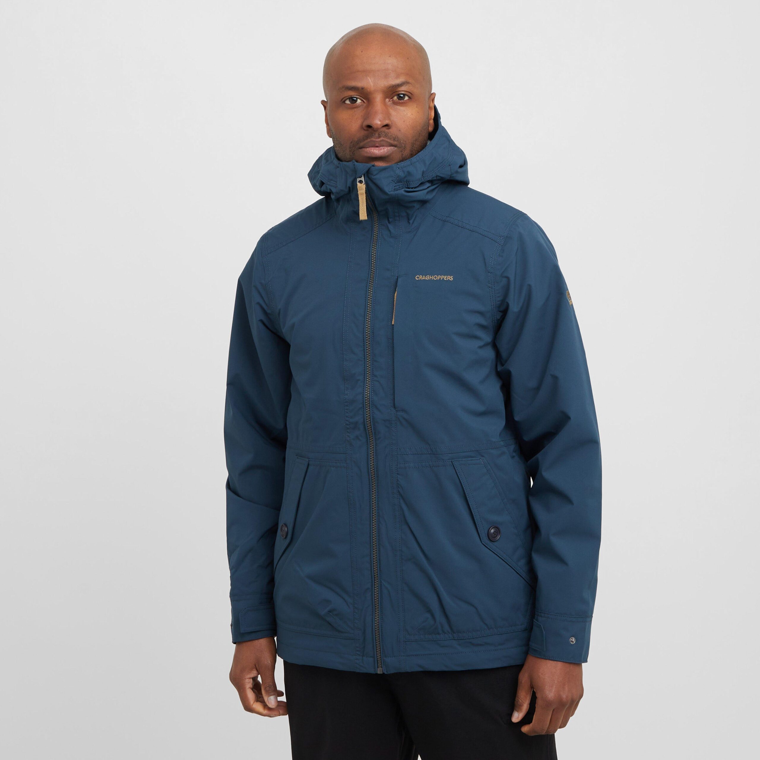 Craghoppers Men's National Trust Fairbrook Waterproof Jacket, Blue