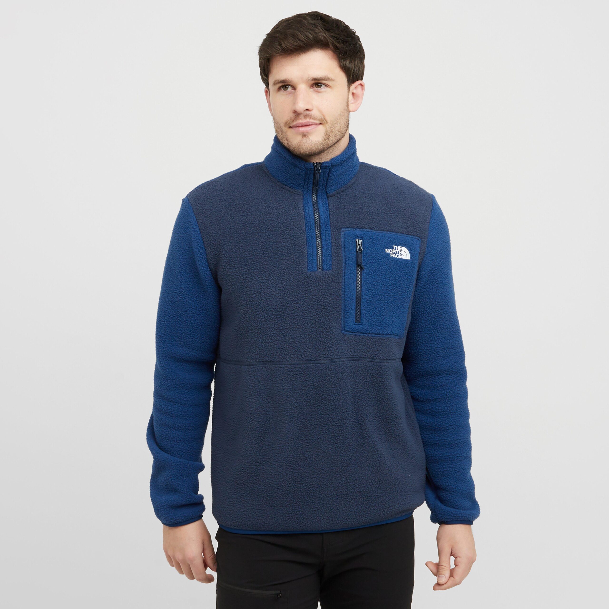The North Face Men's Yumiori 1/4 Zip Fleece Jacket, Blue