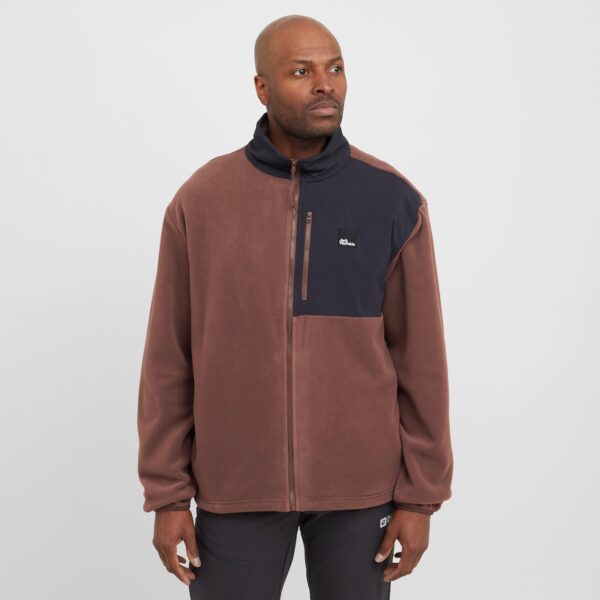 Jack Wolfskin Men's Sumetro Full Zip Fleece, Brown