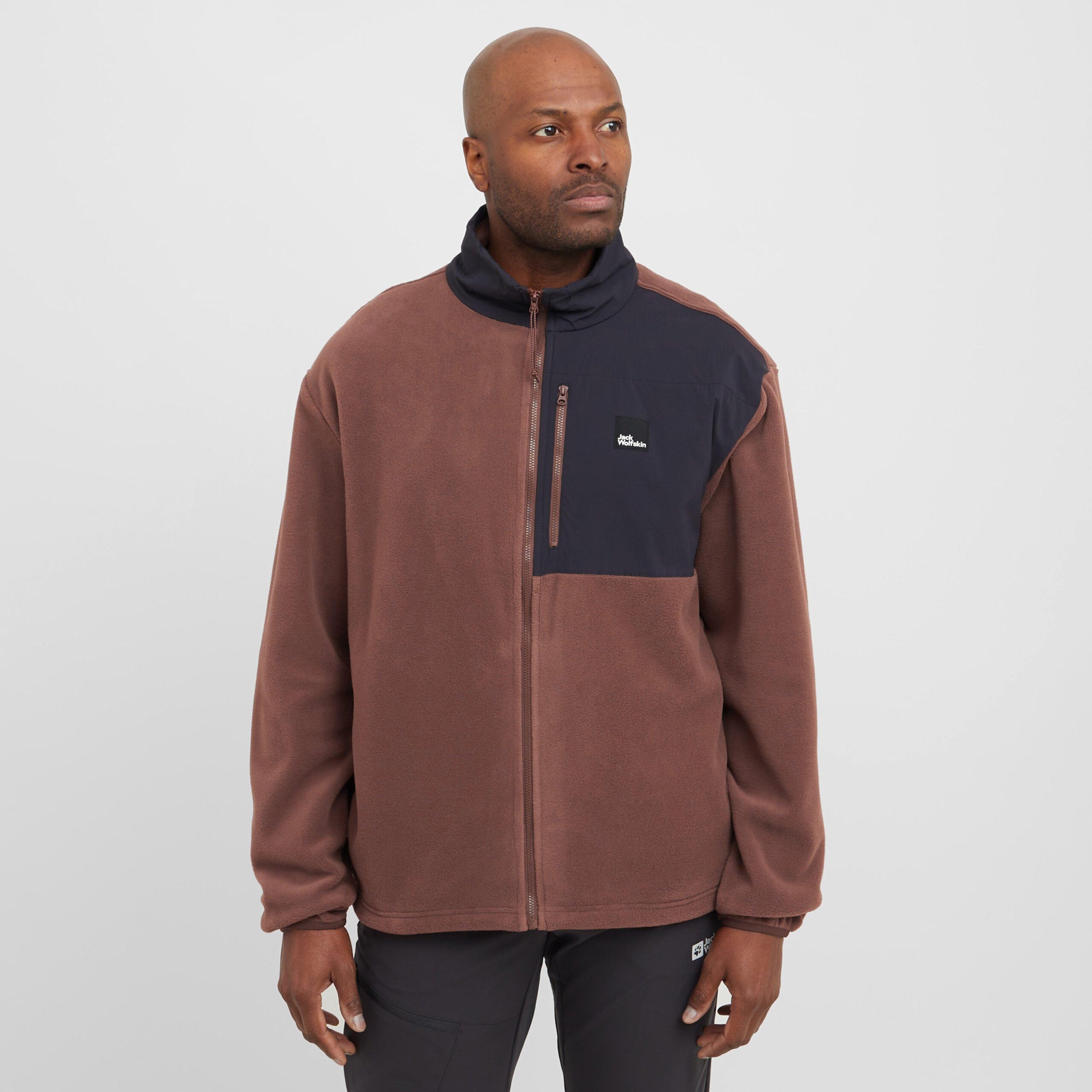 Jack Wolfskin Men's Sumetro Full Zip Fleece, Brown