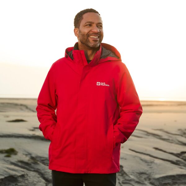 Jack Wolfskin Men's Trailtime 2L Jacket, Red