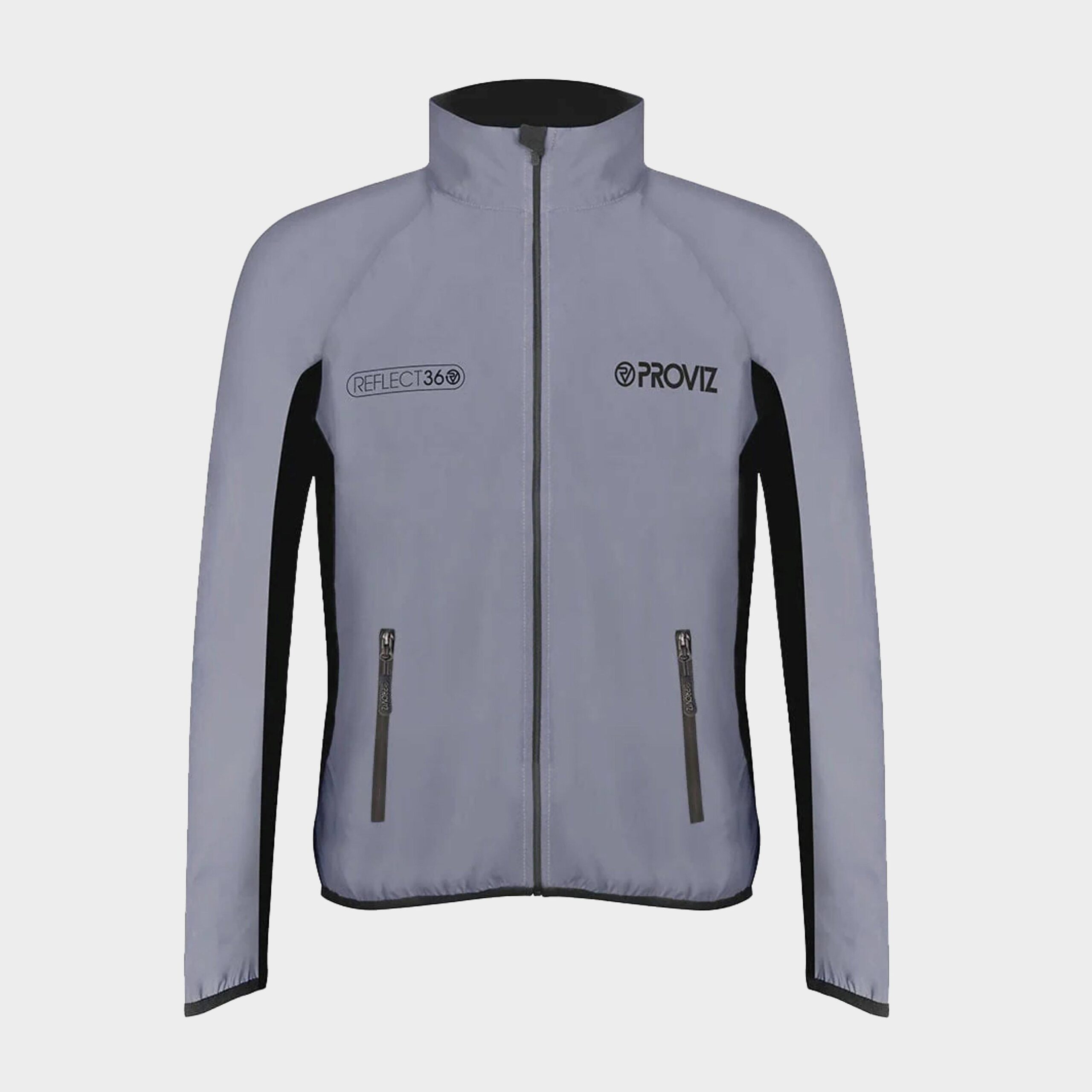 Proviz Sports Men's Fully Reflective Running Jacket, Grey