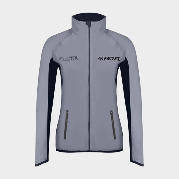 Proviz Sports Women's Fully Reflective Running Jacket, Grey