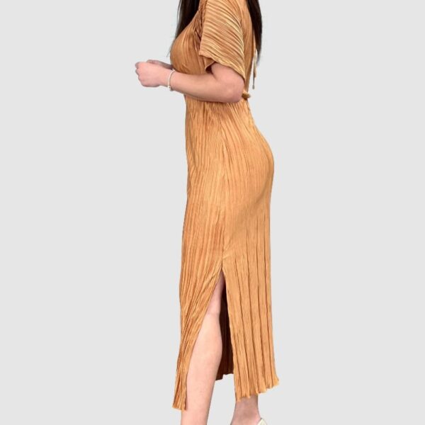 Closet London Gold Kimono Pencil Dress