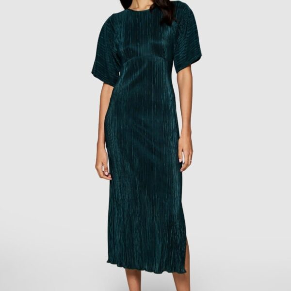 Closet London Dark Green Kimono Pencil Dress