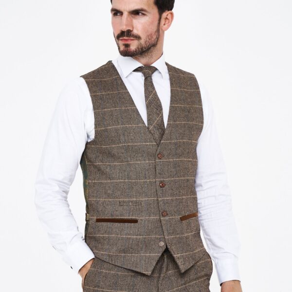 Marc Darcy Dx7 Tweed Waistcoat