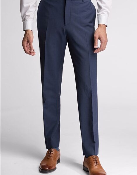 Ted Baker Slim Fit Blue Panama Men's Suit Trousers