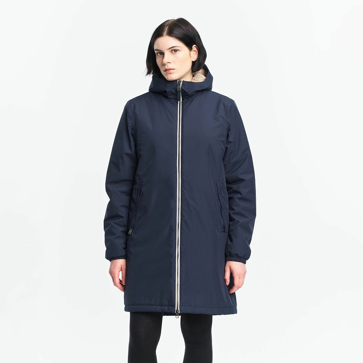 MT Unisex Long Waterproof Parka with Sherpa Lining