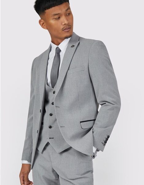 Marc Darcy Slim Fit Bromley Grey Men's Suit Jacket