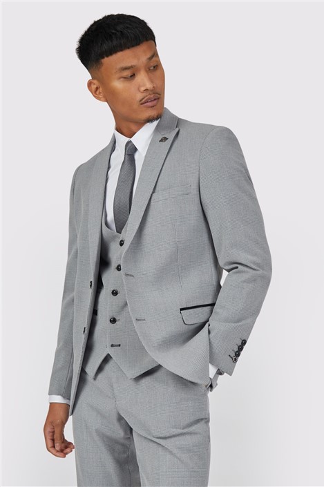 Marc Darcy Slim Fit Bromley Grey Men's Suit Jacket