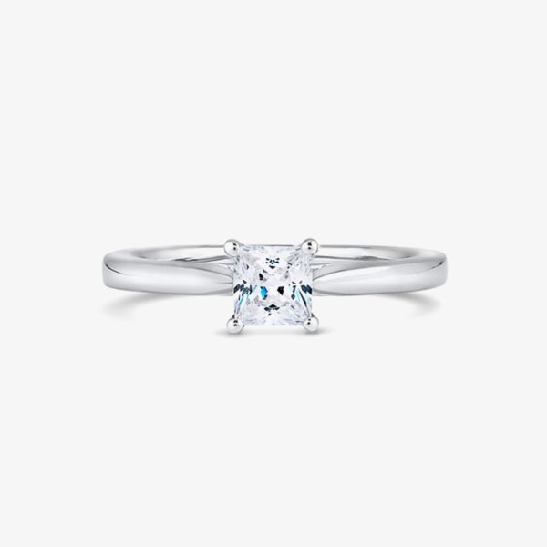 18ct White Gold 0.75ct Diamond Solitaire Ring PP01-18W-0.75-H-SI1-VG N