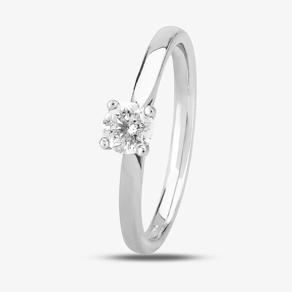 1888 Collection Platinum 0.33ct Brilliant-Cut Classic Diamond Ring RI-2016(.33CT PLUS) G/SI1/0.37ct