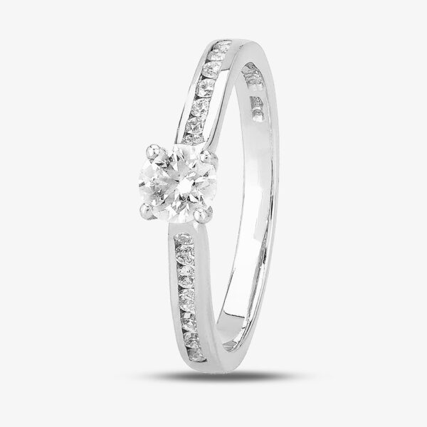 1888 Collection Platinum Brilliant Cut 0.40ct Diamond-Set Solitaire Ring RI-138