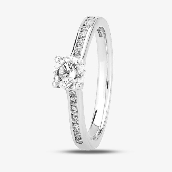 1888 Collection Platinum 0.50ct Diamond-Set Solitaire Ring RI-138(.50CT PLUS)- I/SI2/0.50ct