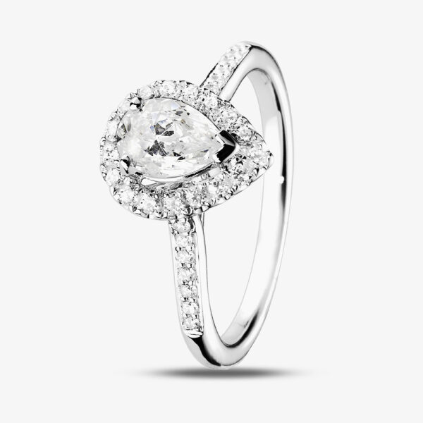 1888 Collection Platinum 0.70ct Diamond Teardrop Ring DSC42(7X5).70CT PLUS- G/VS2/0.88ct