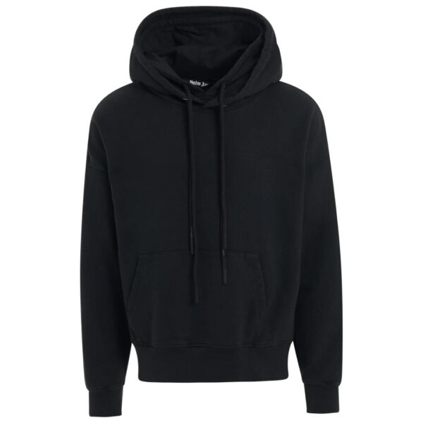 Palm Angels Mens Patched Stars Black Vintage Hoodie - Size Large