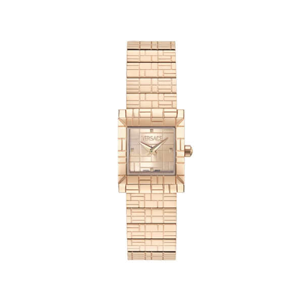Versace Mosaic Womens Rose Gold Watch VE9B00224 Stainless Steel - One Size