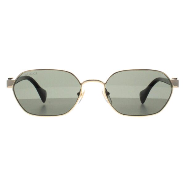 Gucci Oval Womens Gold Grey GG1593S Metal - One Size