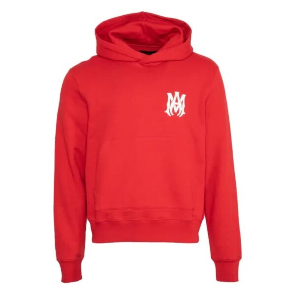 Amiri Mens MA Logo Red Hoodie Cotton - Size Large