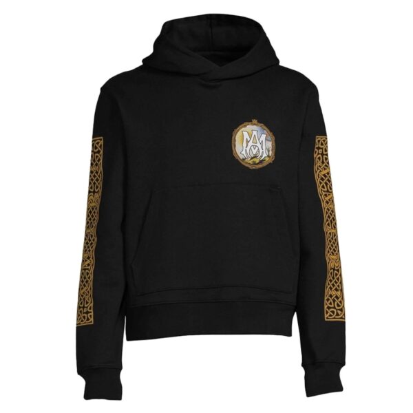 Amiri Mens Lanscape Frame Design Black Hoodie Cotton - Size Small